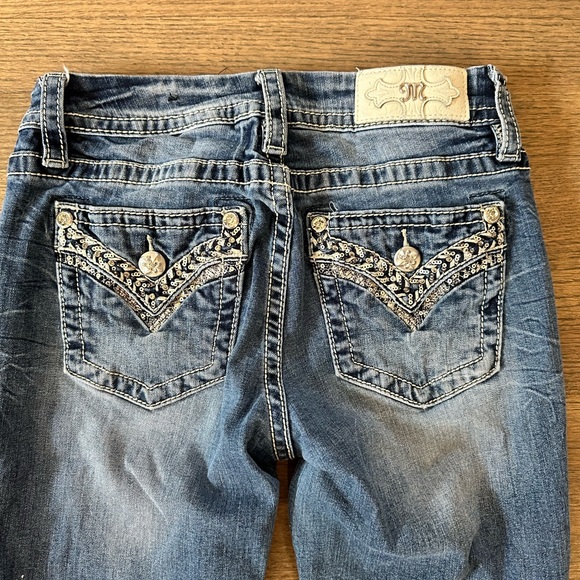 Miss Me Denim - Y2K Miss Me Mid-Rise Easy Straight Jeans-Size 25